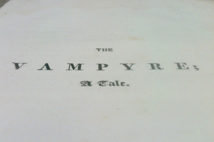 The Vampyre title page