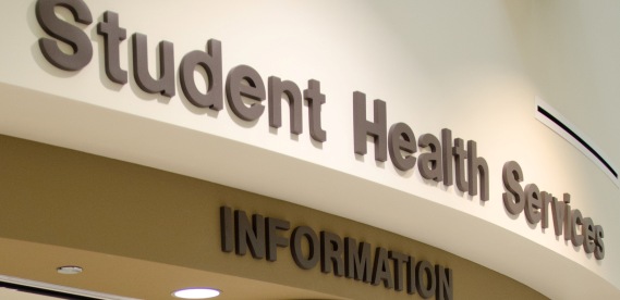 Student Health Services sign