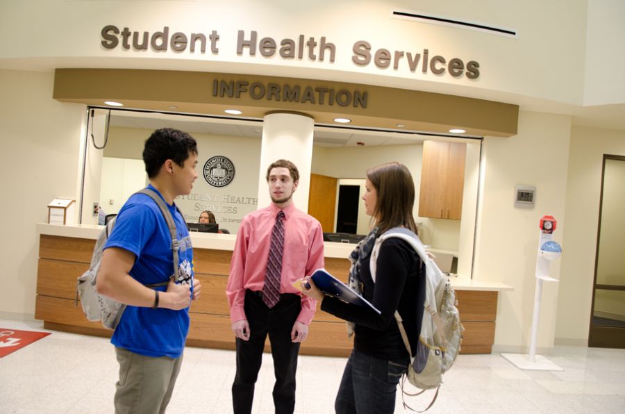 Students at Student Health Services