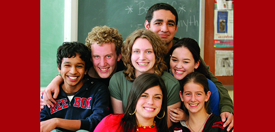 College of Education students smile