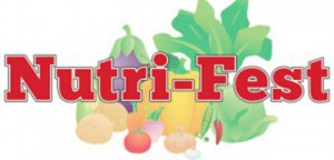 Nutri-Fest logo with fruits and veggies drawing