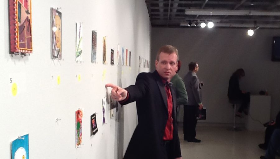 Brian Gawor at Postcard Art event