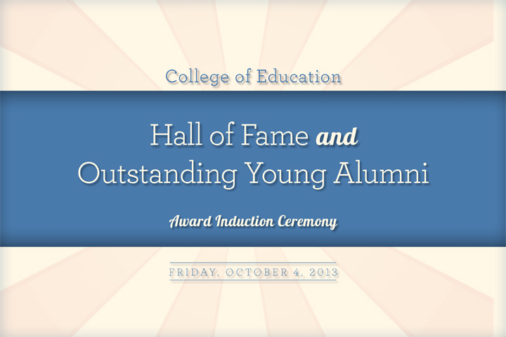 College of Education Hall of Fame Ceremony