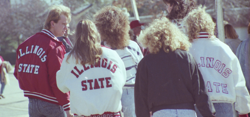 Students at Homecoming 1990