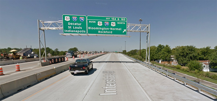 I-55 exit for Normal