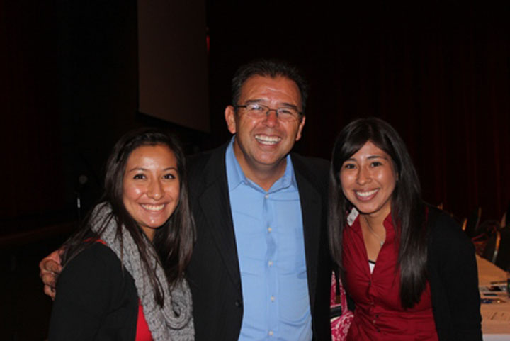 Juan with students