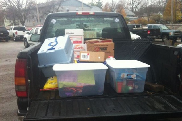 AT tornado donations truck