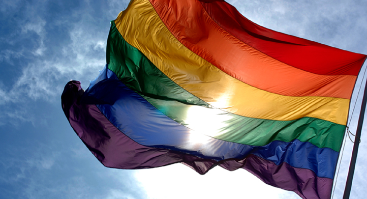 image of gay pride flag