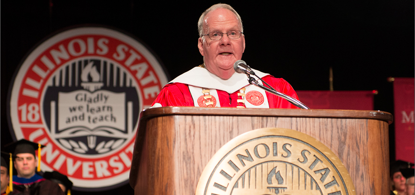image fo President Flanagan at Founders Day
