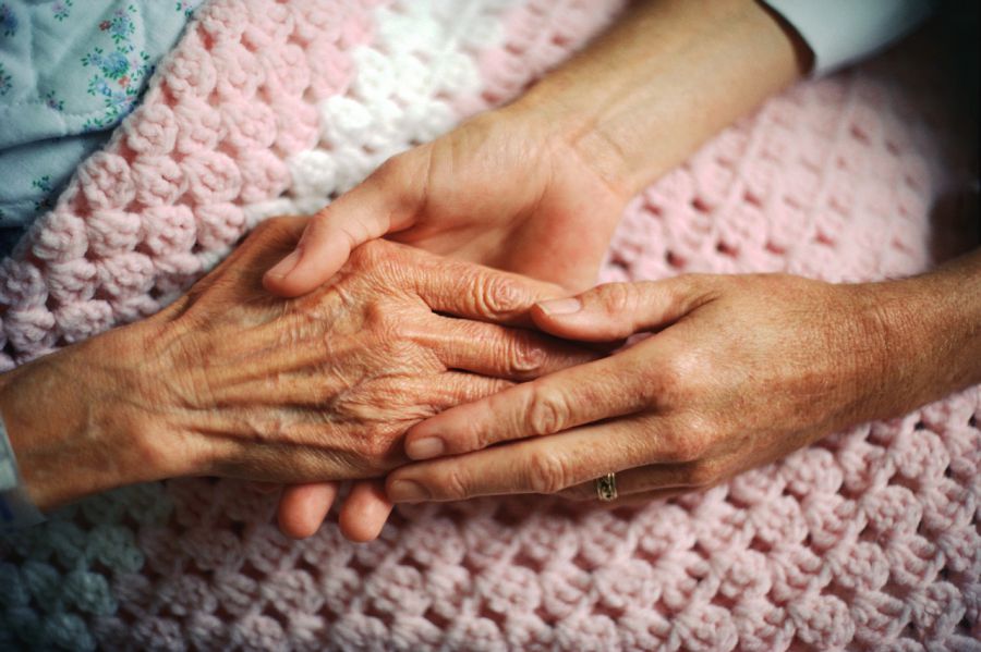 image of caring for elderly
