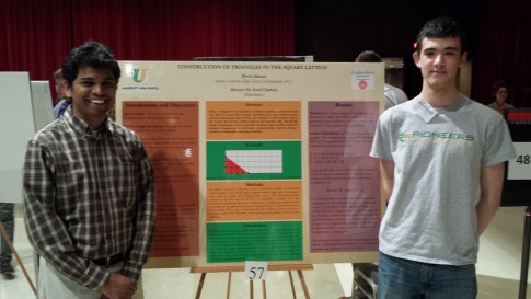 2014 Math Symposium showing Devin Akman and Sunil Chebolu