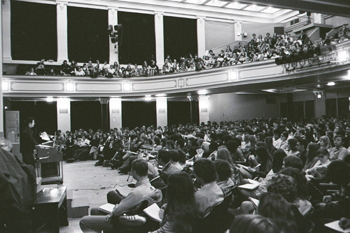 Capen Auditorium in 1971