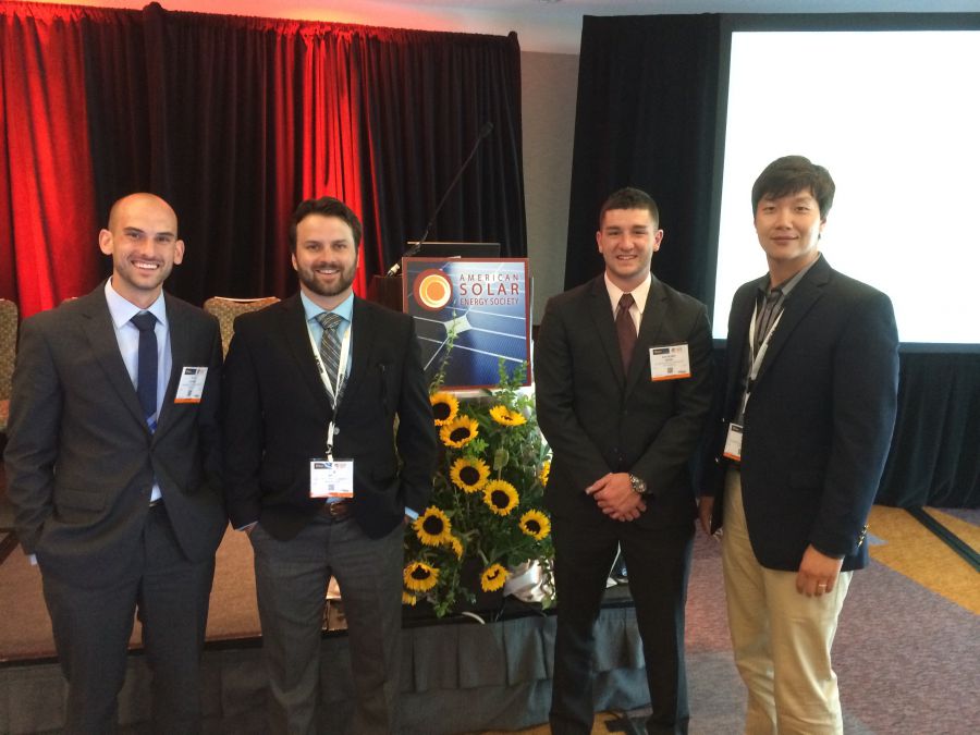 Students and professor at Solar 2014