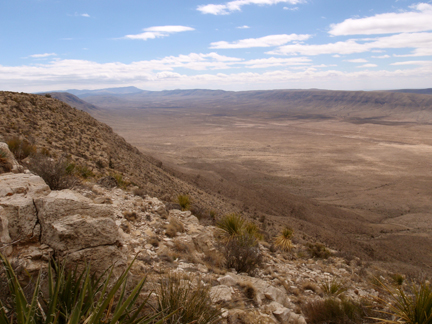image of the Guadalupe Mountains