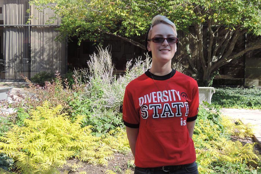 Katie, the president of Pride at Illinois State