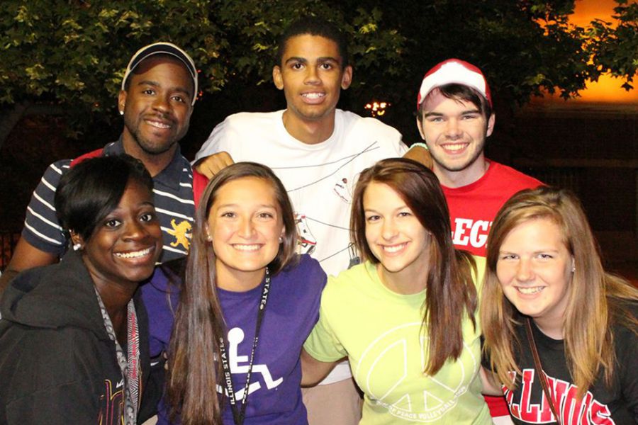 Students at an ISU event