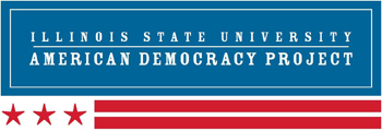 logo for the American Democracy project at Illinois State University