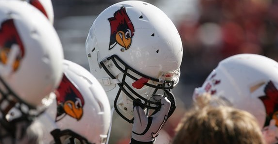 Redbird football helmets