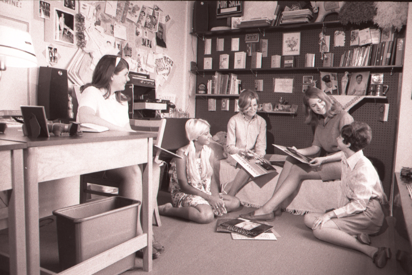 Students in a Watterson room 1969