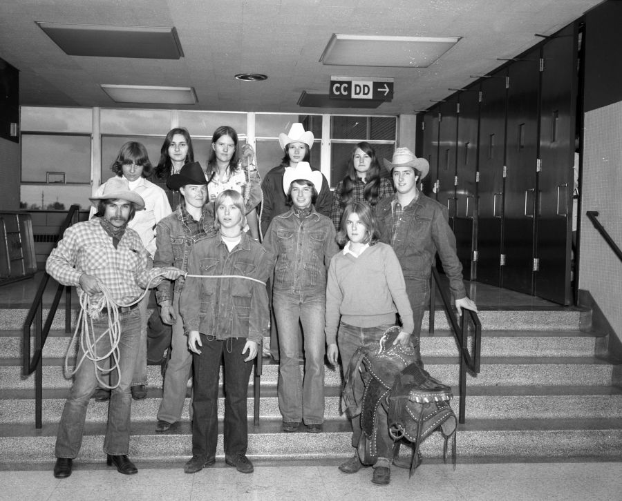 rodeo team in 1975