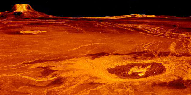 image of craters on venus