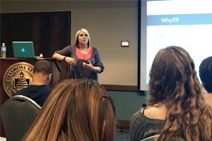 Assistant Professor in the Department of Special Education April Mustian presents at the 2015 Teaching is a Balancing Act Conference.