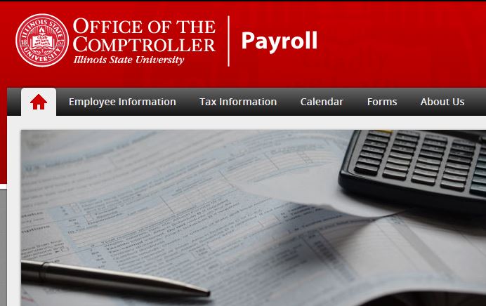 screen shot of Payroll websote home page