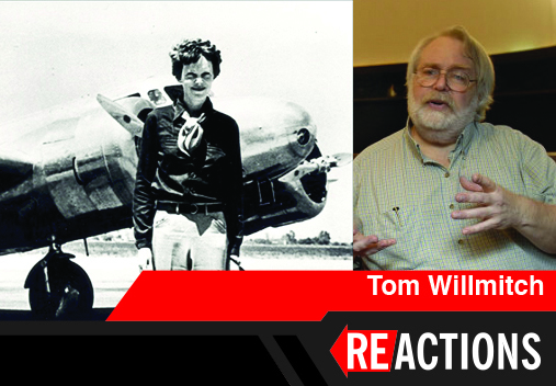 image of Amelia Earhart and Tom Willlmitch