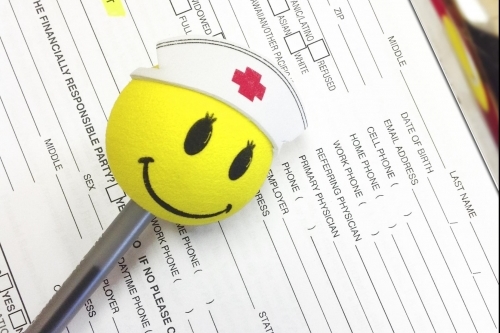 Smiling nurse image