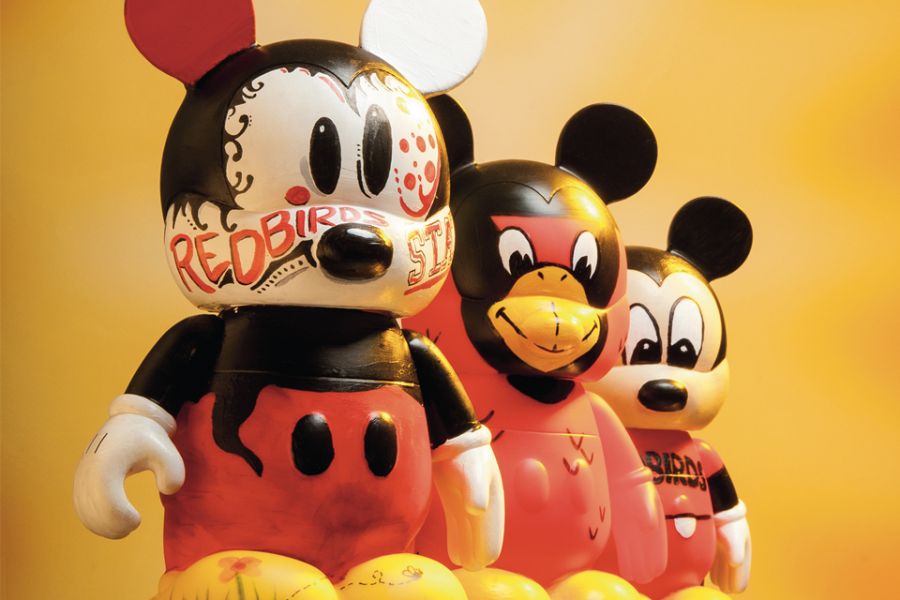 Three Mickey Mouses with ISU graphics