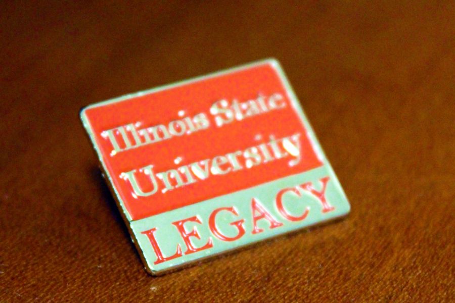 Pin that says Illinois State University Legacy