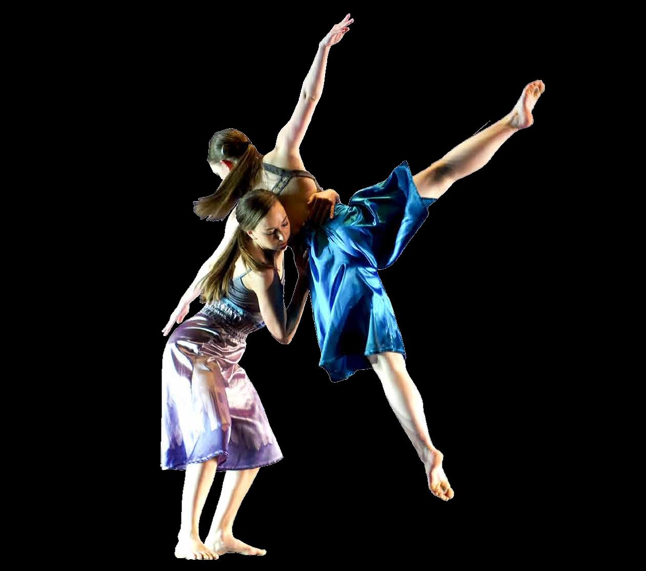 Photo of two dancers from Fall Dance Concert 2015