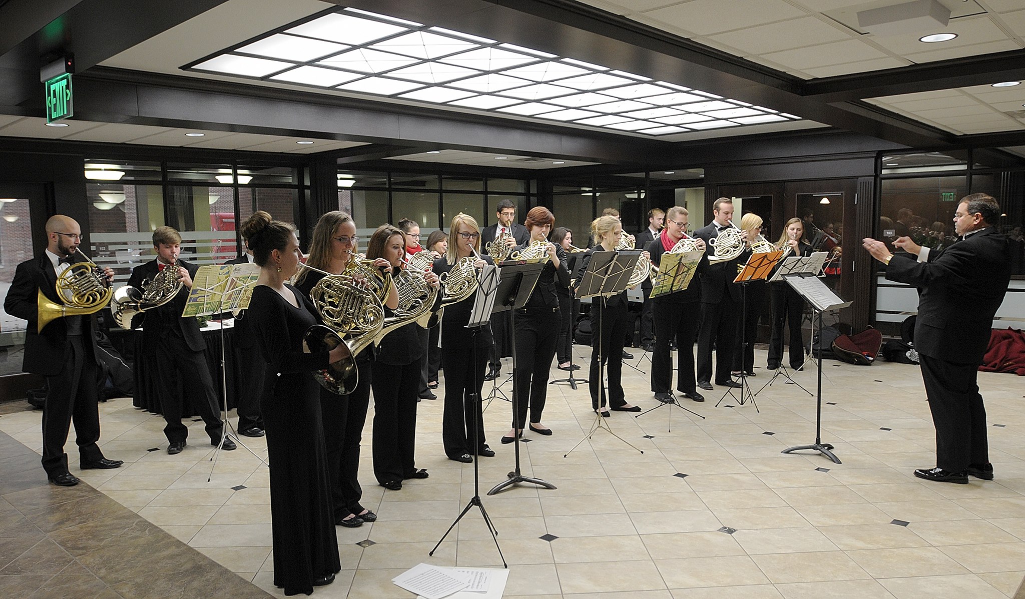 Photo of Horn Choir performance