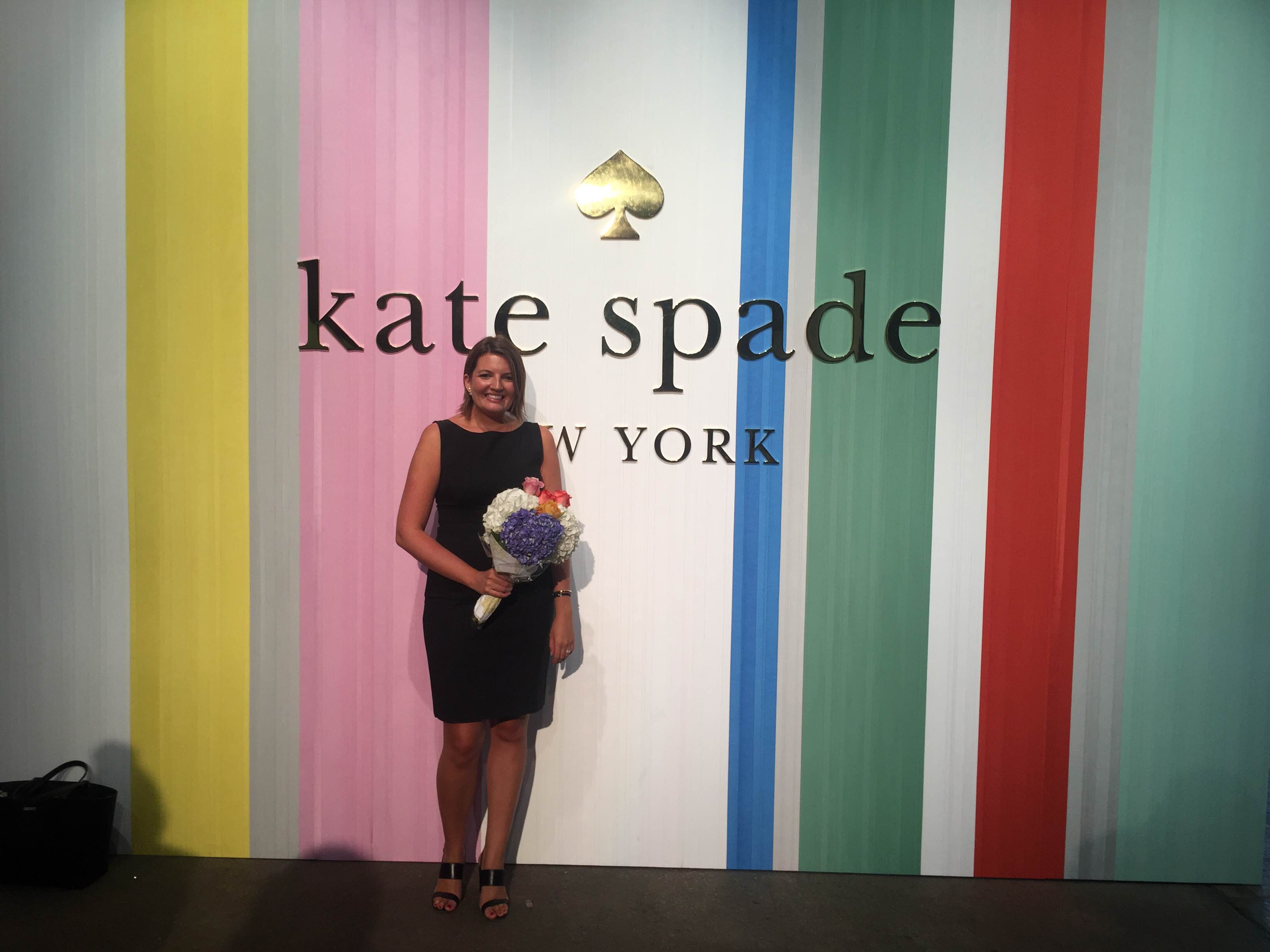 Mallory Kohlmeyer poses at Kate Spade event