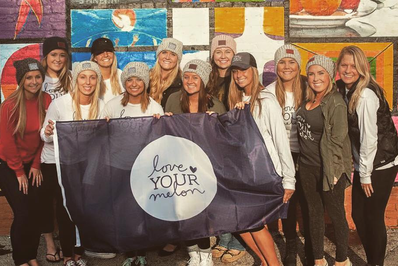 Members of Illinois State University's Love Your Melon Crew