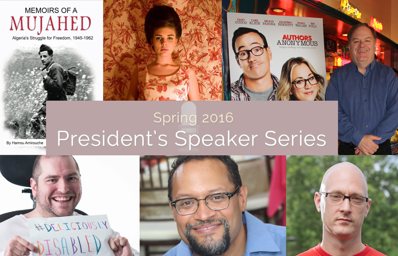 images of speakers from 2016 President's Spring Speaker Series