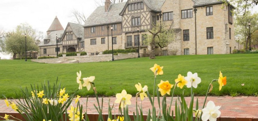 Ewing Manor in spring.