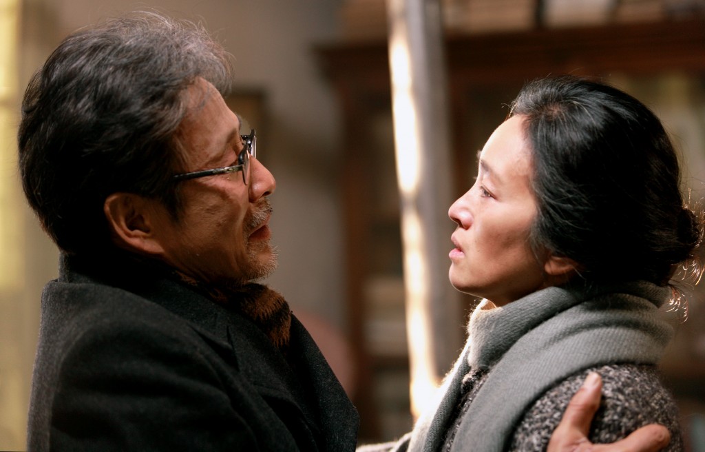 Chen Daoming as Lu Yanshi and Gong Li as Feng Wanyu from the film Coming Home. Photo by Bai XiaoYan, Courtesy of Sony Pictures Classics