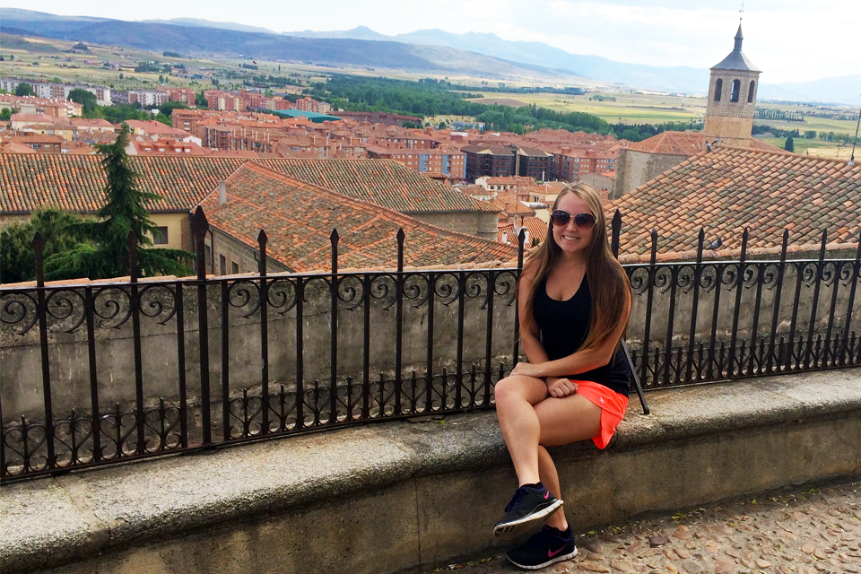 Julia Egan, a junior elementary education major studies in Spain during the summer of 2015.