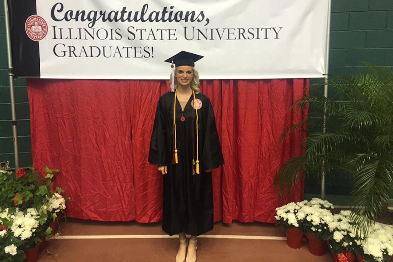 Kellie Alexa in graduate gown