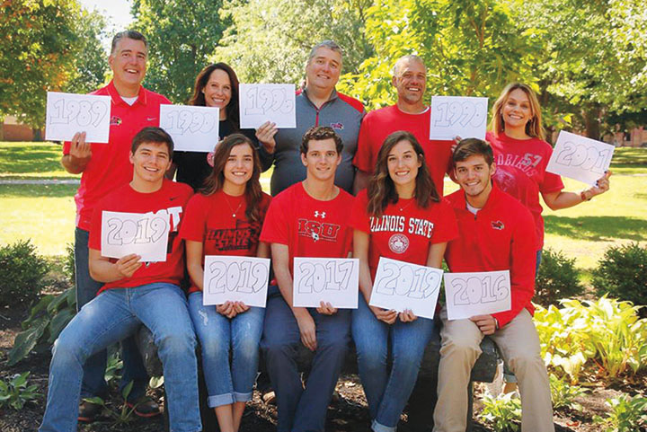 The Lanier family includes, front row, from left, Gannon, Alexis, Logan, Alyse and Braxton. Back row, from left, Jeff and Rexie, John, Doug and Lauren.