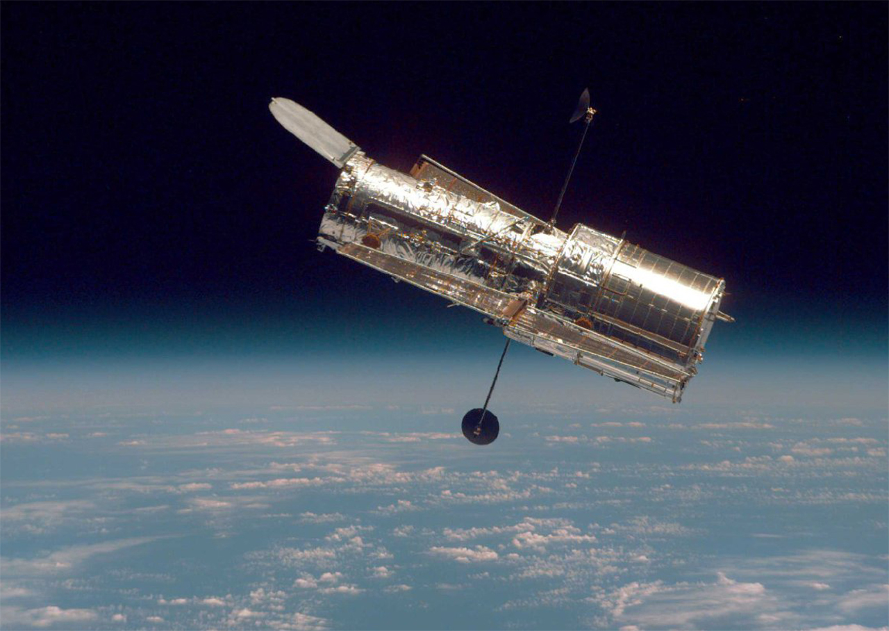 Image of the Hubble Space Telescope from NASA.