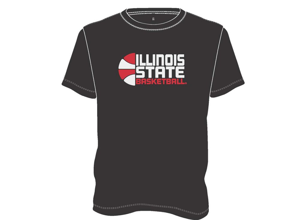 Image of T-shirt with Illinois State basketball printed on it.