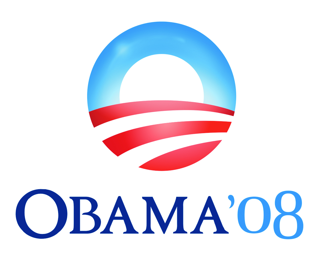 President Barack Obama's 2008 sunrise logo
