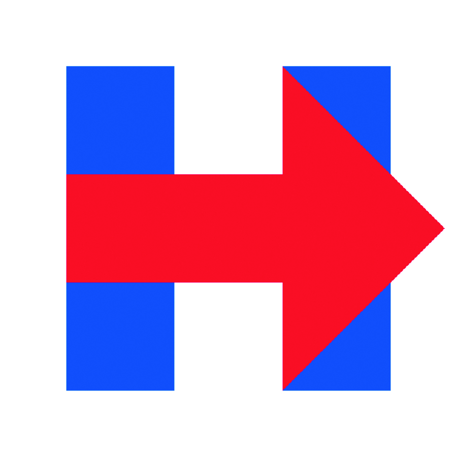 Hillary Clinton's arrow logo