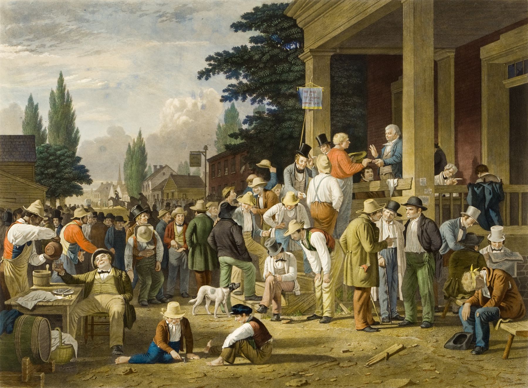 George Caleb Bingham’s painting The County Election in 1852