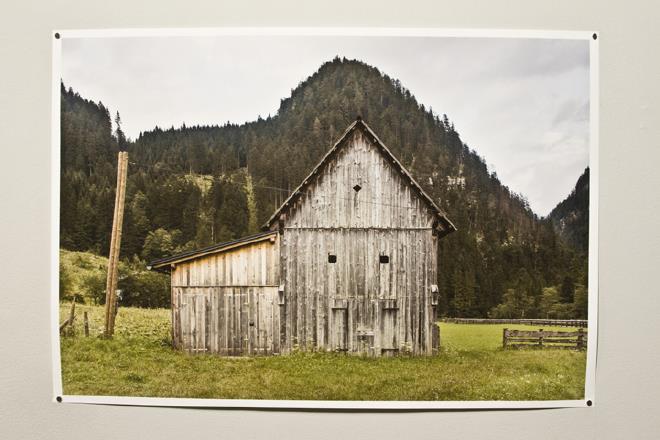 Photo of a barn from the Documenting Rural America exhibition