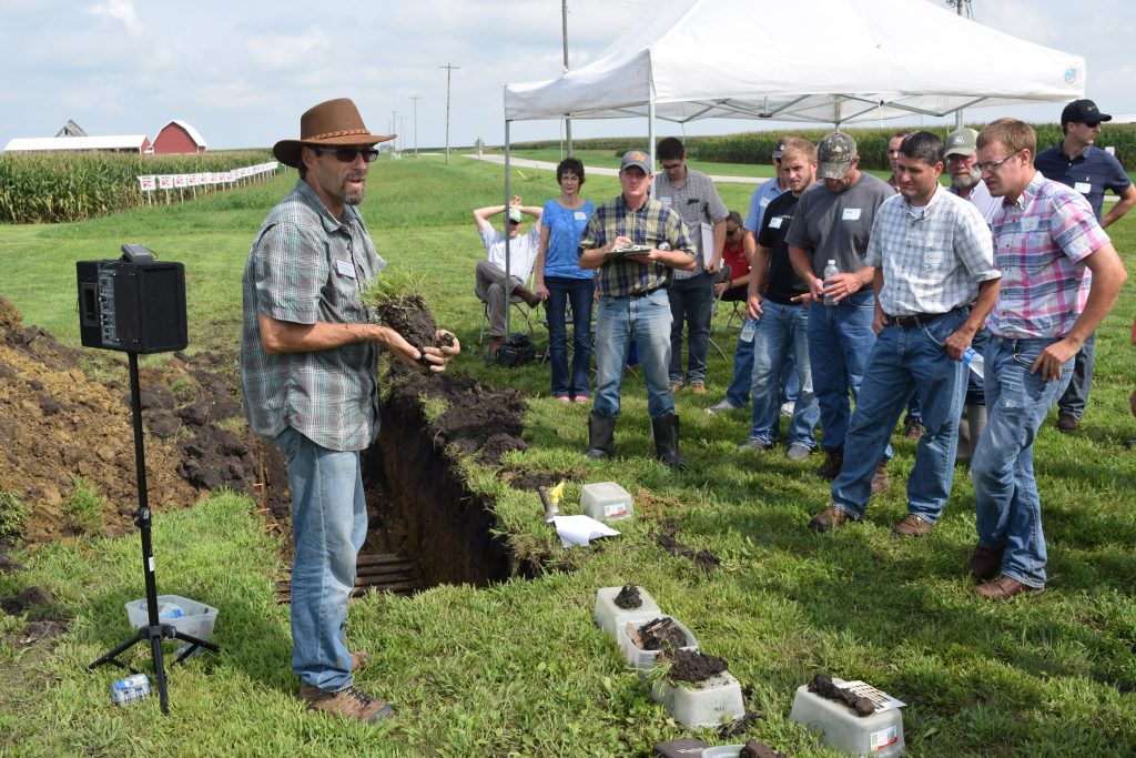 Clay Robinson, Agriculture professor, at work