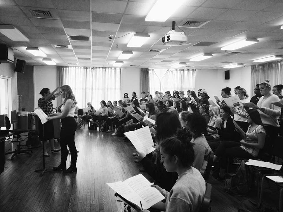 ISU Women's Choir rehearses An Open Letter to Suicide