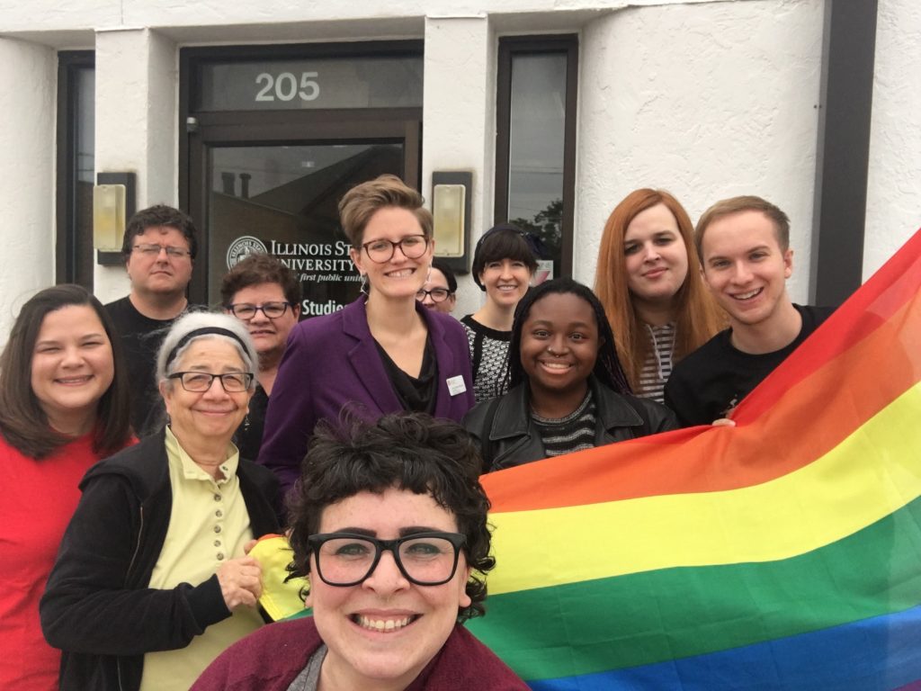 image of Students and faculty of the LGBT/Queer Studies and Services Institute.